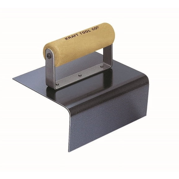Kraft Tools CF589 6"x6"x3-1/2" 1/4" R Blue Steel Outside Step Tool w/Wood Handle