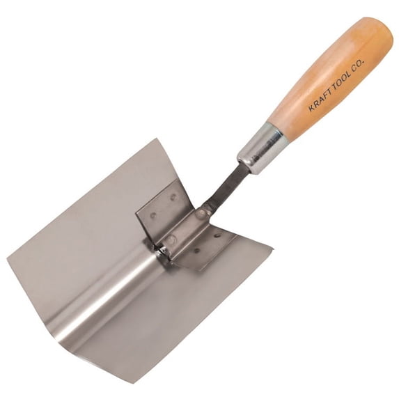 Kraft Tools DW450 5" Bullnose Inside Corner Tool w/Wood Handle