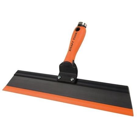 Kraft Tool Squeegee Trowel,14 in,Rubber Blade GG243