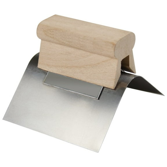 Kraft Tools PL011 3-1/2"x2-1/2" Stainless Steel Outside Corner Tool - 1/8"R