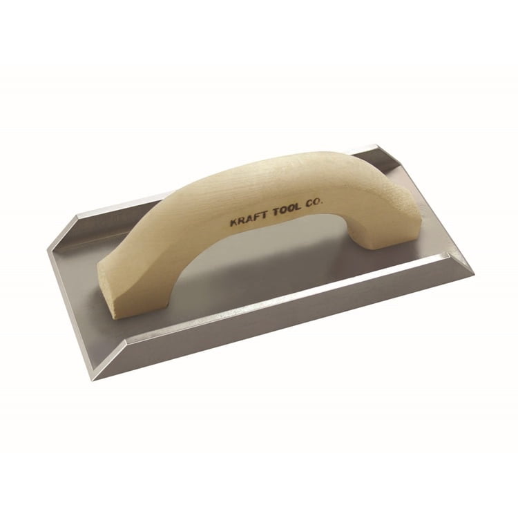 Kraft Tools PL061 9"x4"x3/4" Angle Float w/Wood Handle - Walmart.com