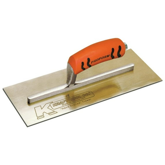 Kraft Tools PL460PF 13"x5" Golden Stainless Steel Trowel w/ProForm® Handle