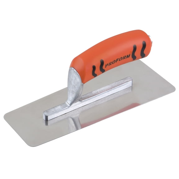 Kraft Tool Co. 8" x 3" Stainless Steel Venetian Trowel with ProForm Soft Grip Handle