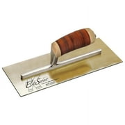 Kraft Tools PLE459L 12x5 Elite Series Five Star  Golden Stainless Steel Trowel w/Leather Handle