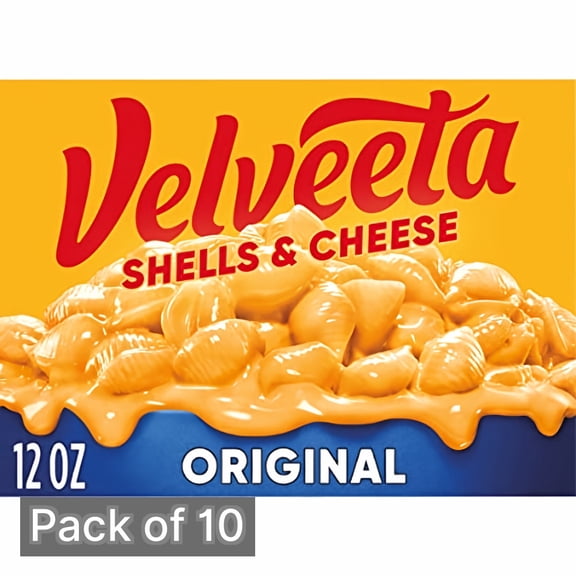 Velveeta Shells & Cheese Dinner Original 12 oz Box (Pack of 10)