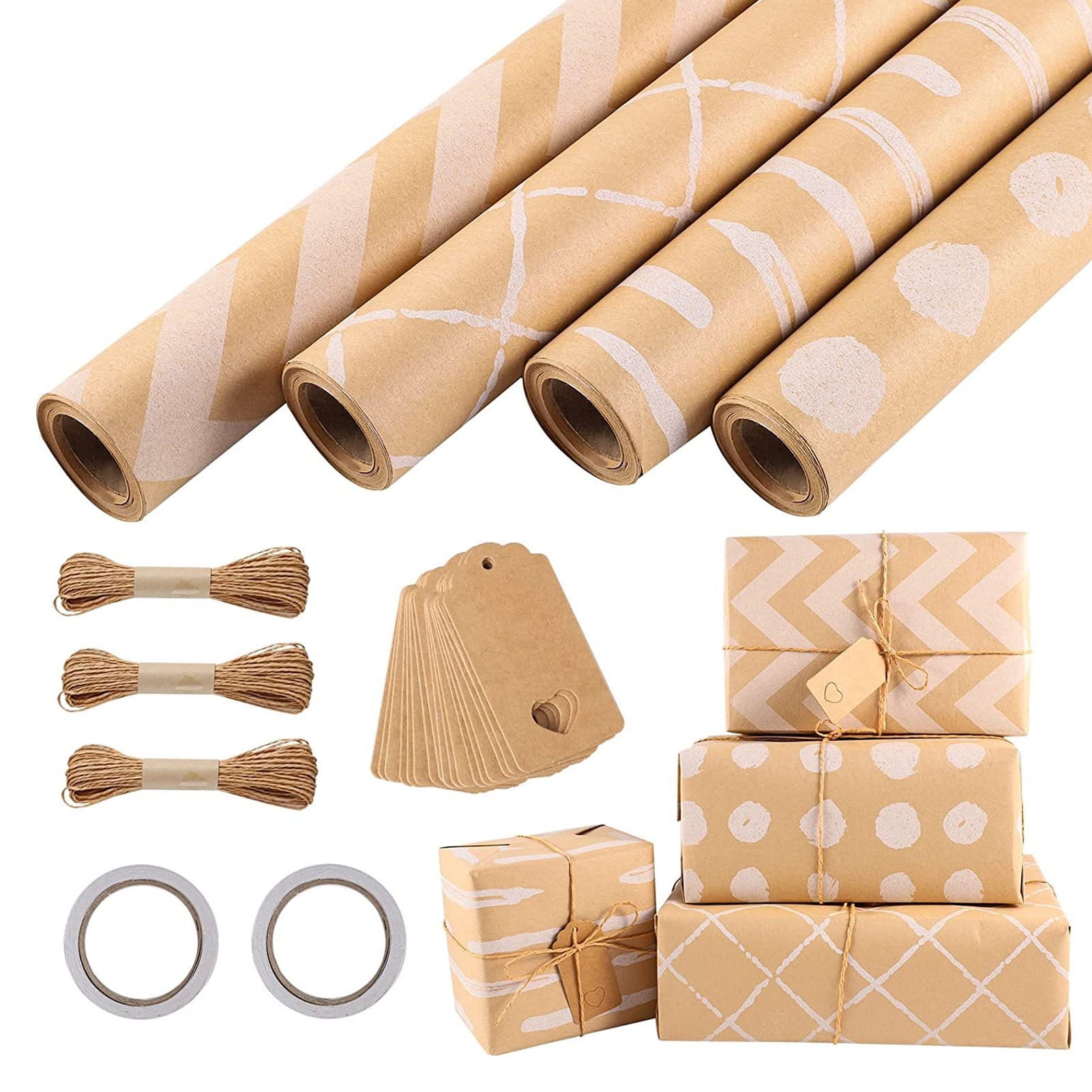 Kraft Wrapping Paper, Multipurpose Durable Wrapping Paper For Wedding