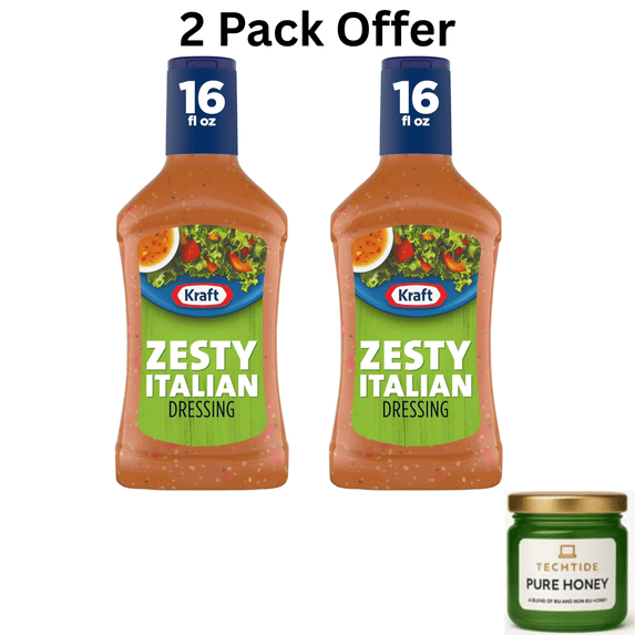 Kraft Zesty Italian Dressing Bottle, 16 fl oz