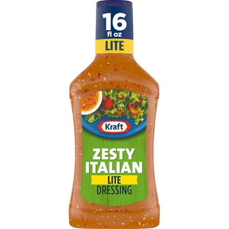 Kraft Zesty Italian Lite Dressing, 16 fl oz Bottle