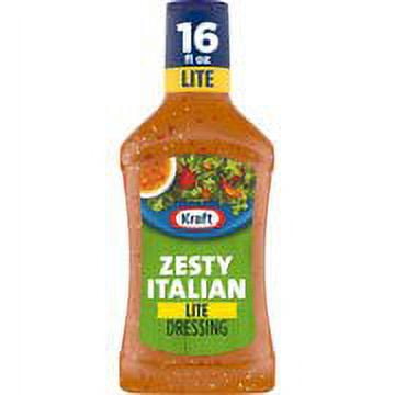 Kraft Lite Zesty Italian Salad Dressing - 16 fl oz (Pack of 16)