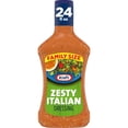 thumbnail image 1 of Kraft Zesty Italian Salad Dressing Family Size 24 fl oz Bottle (Pack of 4), 1 of 5