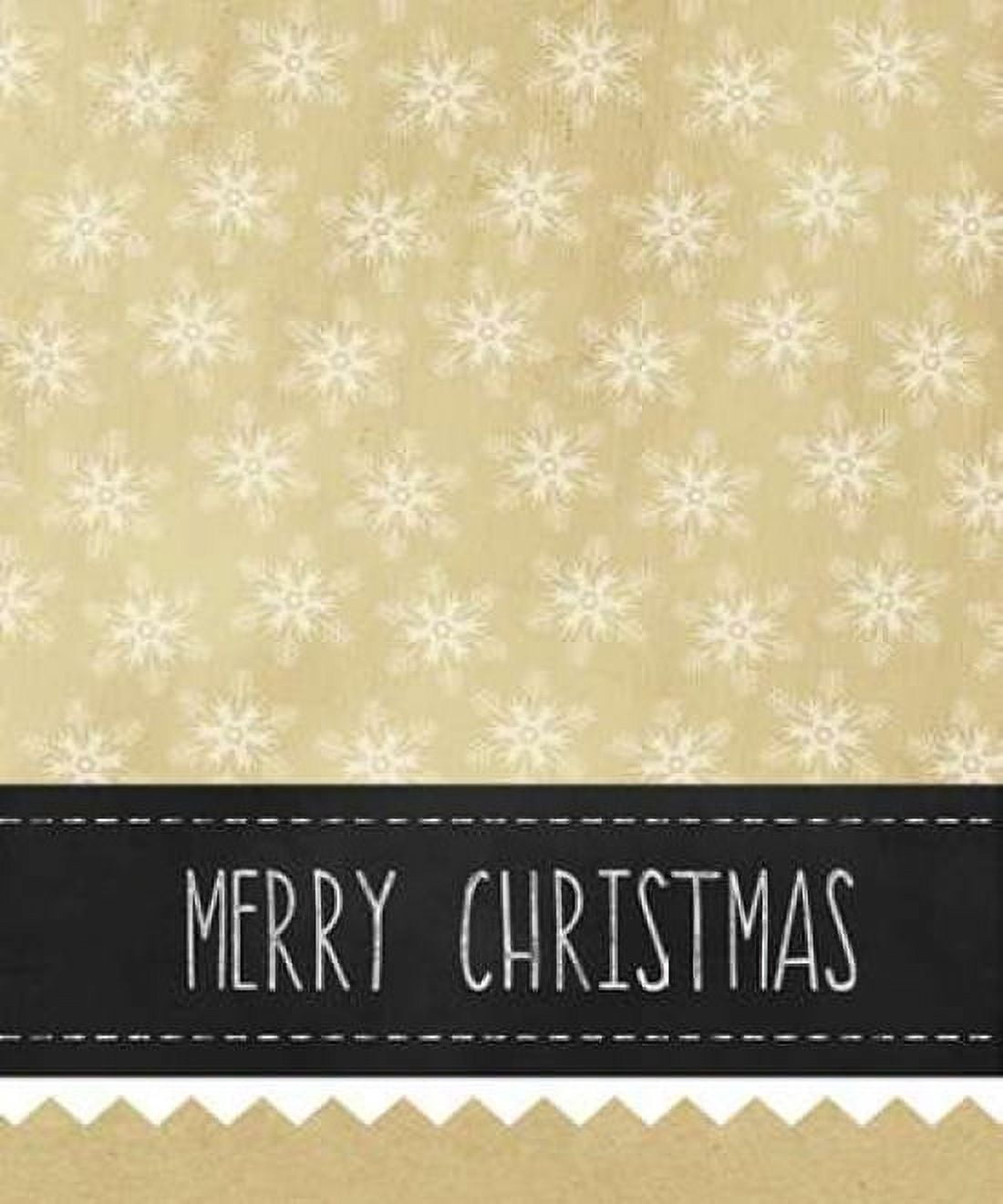 Kraft and Black Christmas Canvas Art - Linda Woods (20 x 24)