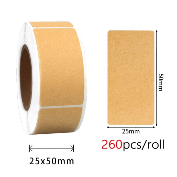 Kraft paper adhesive sealing stickers, storage classification labels ...