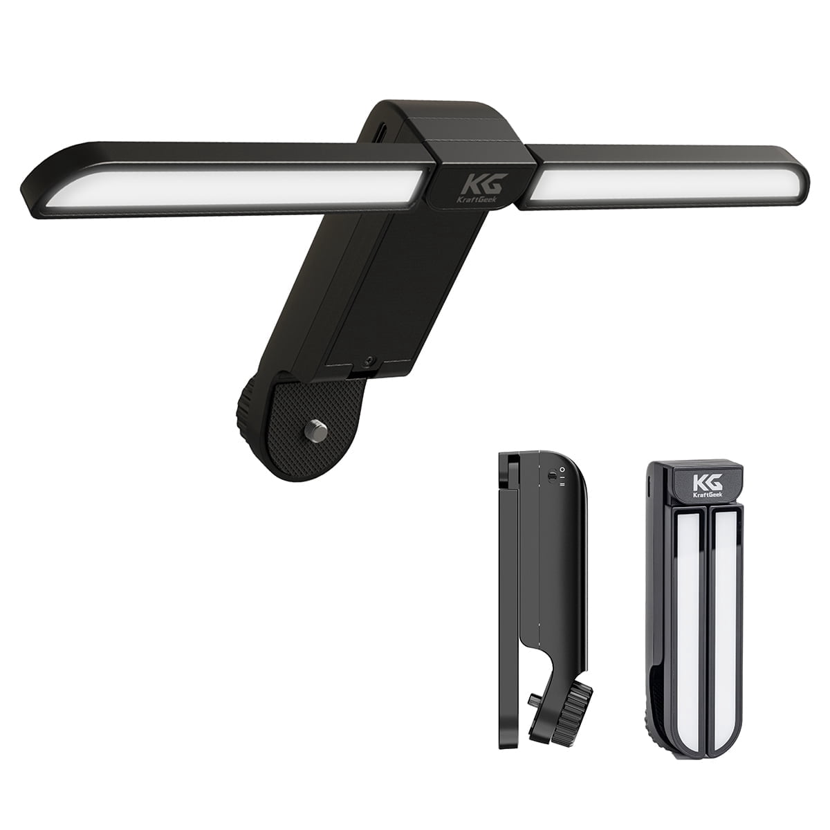 KraftGeek Music Stand Light, 2 Level of Brightness, 1/4" Screw Mount Adapter, Black