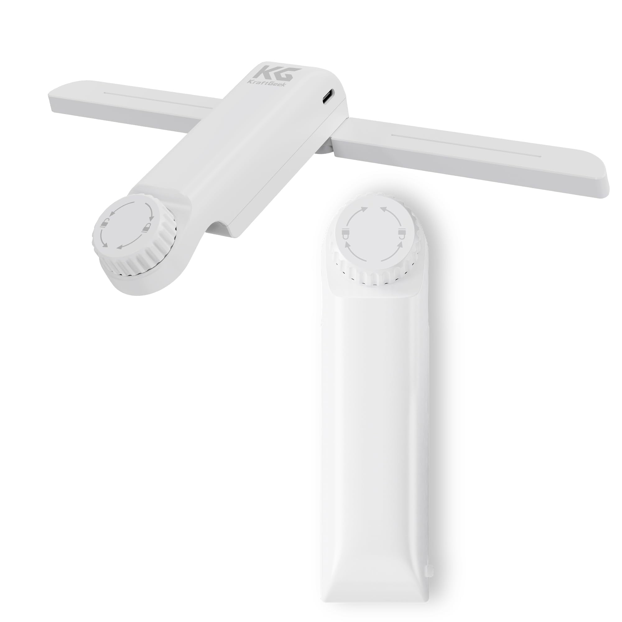 KraftGeek Music Stand Light, 2 Level of Brightness, 1/4" Screw Mount Adapter, White