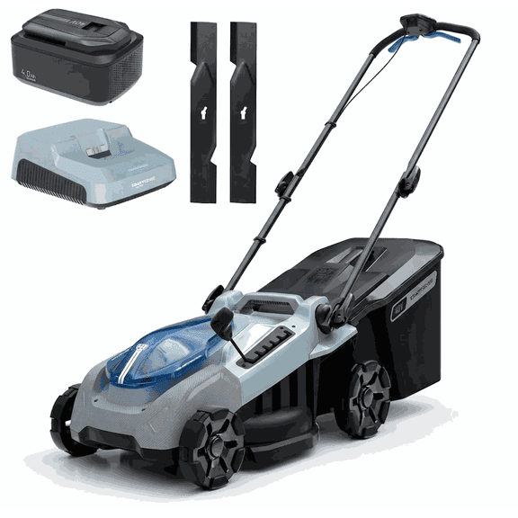 Kraftsense 40V 16-Inch Brushless Cordless Push Lawn Mower with 4.0Ah Battery and Charger, 2-in-1 Mulching & Rear Bagging