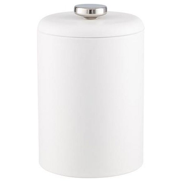 Kraftware 51640 2 qt. Contempo Tall Ice Bucket with Domed Vinyl Lid & No Handle&#44; White