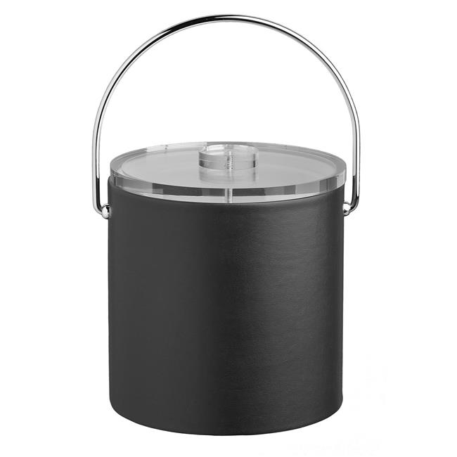 Kraftware 51862 3 qt. Contempo Ice Bucket with Thick Lucite&#44; Bale Handle & No Trim&#44; Black - image 1 of 4