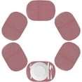 thumbnail image 1 of Kraftware Fishnet Oval Placemat 17"x12" (Set/6) Add Fun and Color to your Outdoor Dining – Real Jute Material – Flag Red, 1 of 3