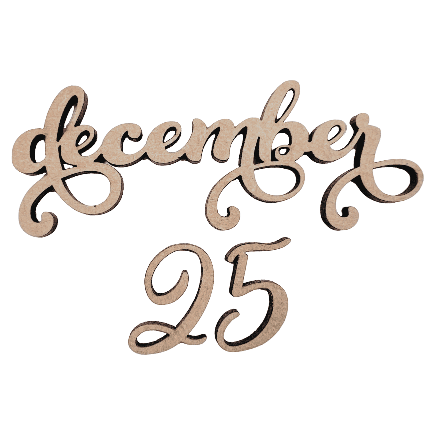Dec 25 Lettering Krafty Supply 1/4