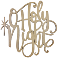 thumbnail image 1 of Krafty Supply 1/4" MDF O Holy Night Wood Words Cutout | Merry Christmas wood | Christmas wreath | Christmas Door hanger | Wood Shapes | 9", 1 of 4