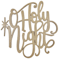 thumbnail image 1 of Krafty Supply 1/8" MDF O Holy Night Wood Words Cutout | Merry Christmas wood | Christmas wreath | Christmas Door hanger | Wood Shapes | 7", 1 of 4