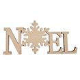 thumbnail image 1 of Krafty Supply 1/8" MDF Wood Noel Snowflake | Christmas Crafts | Merry Christmas wood | Christmas wreath | Christmas Door hanger | Wood Letter | Wood Words | Craft Letters | 9", 1 of 4