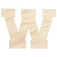 thumbnail image 1 of Krafty Supply - 14" Tall Birch Letter W | 1/4" Birch Plywood |Collegiate|Wooden Letter|Craft Alphabet Initials, 1 of 4