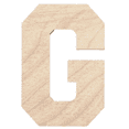 thumbnail image 1 of Krafty Supply - 16" Tall Birch Letter G | 1/4" Birch Plywood |Collegiate|Wooden Letter|Craft Alphabet Initials, 1 of 4