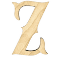 thumbnail image 1 of Krafty Supply 16" Tall Birch Plywood Letter Z |1/4" Thick | Western Railroad | Wooden Letters | Craft Alphabet, 1 of 4