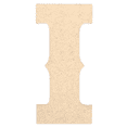 thumbnail image 1 of Krafty Supply 16" Tall Western Block - MDF Letter I | 1/4" Thick | Unfinished Wooden Letters | Craft Alphabet Initials, 1 of 6