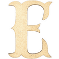 thumbnail image 1 of Krafty Supply 18" Tall MDF Letter E |1/8" Thick | Western Railroad | Wooden Letters | Craft Alphabet, 1 of 5