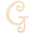 thumbnail image 1 of Krafty Supply - 2" Tall MDF Letter G | 1/8" MDF |Curlz|Wooden Letter|Craft Alphabet Initials, 1 of 4