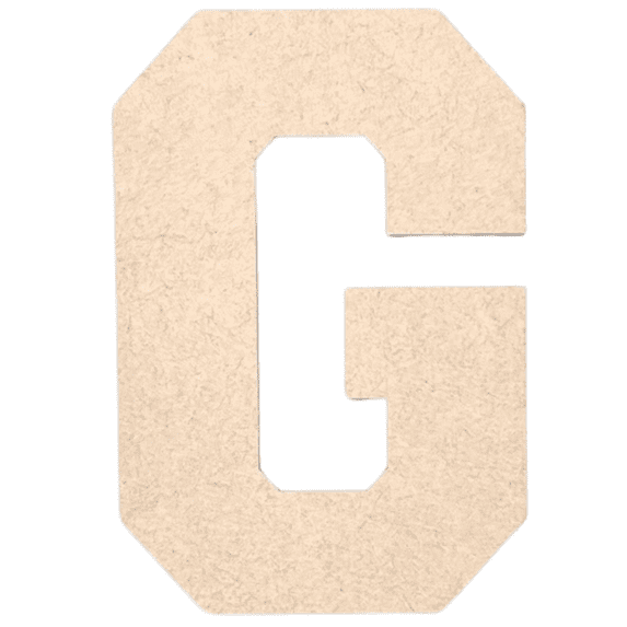 Krafty Supply - 20" Tall MDF Letter G | 1/4" Thick |Collegiate|Wooden Letter|Craft Alphabet Initials