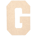 thumbnail image 1 of Krafty Supply - 22" Tall MDF Letter G | 1/4" Thick |Collegiate|Wooden Letter|Craft Alphabet Initials, 1 of 4