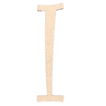 thumbnail image 1 of Krafty Supply - 3" Tall MDF Letter I| 1/8" MDF |Curlz|Wooden Letter|Craft Alphabet Initials, 1 of 4