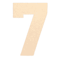thumbnail image 1 of Krafty Supply - 3" Tall MDF Number 7 | 1/8" Thick | Collegiate | Wooden Craft Numbers, 1 of 4