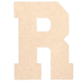 thumbnail image 1 of Krafty Supply - 4" Tall MDF Letter R | 1/4" Thick |Collegiate|Wooden Letter|Craft Alphabet Initials, 1 of 4