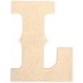 thumbnail image 1 of Krafty Supply 5" Tall Western Block - MDF Letter L | 1/8" Thick | Unfinished Wooden Letters | Craft Alphabet Initials, 1 of 6