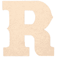 thumbnail image 1 of Krafty Supply 5" Tall Western Block - MDF Letter R | 1/8" Thick | Unfinished Wooden Letters | Craft Alphabet Initials, 1 of 6