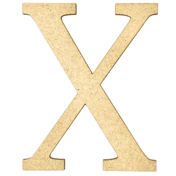 Krafty Supply 6" Tall Greek Wood Letter CHI | 1/8" Thick | Greek Alphabet | MDF Letters