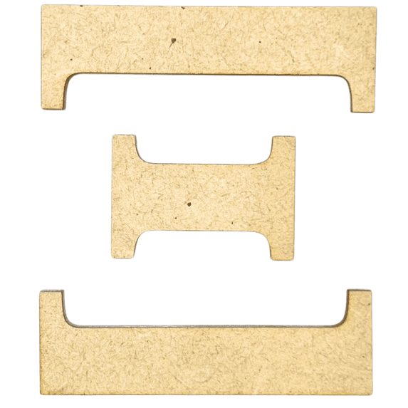 Krafty Supply 6" Tall Greek Wood Letter XI | 1/4" Thick | Greek Alphabet | MDF Letters
