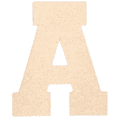 thumbnail image 1 of Krafty Supply - 6" Tall MDF Letter A | 1/8" Thick |Collegiate|Wooden Letter|Craft Alphabet Initials, 1 of 4