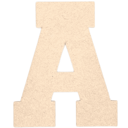 Krafty Supply - 6" Tall MDF Letter A | 1/8" Thick |Collegiate|Wooden Letter|Craft Alphabet Initials