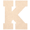 thumbnail image 1 of Krafty Supply - 6" Tall MDF Letter K | 1/8" Thick |Collegiate|Wooden Letter|Craft Alphabet Initials, 1 of 4