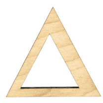 Krafty Supply 8" Tall Greek Wood Letter DELTA | 1/4" Thick Birch Plywood | Greek Alphabet | Craft Alphabet Letters