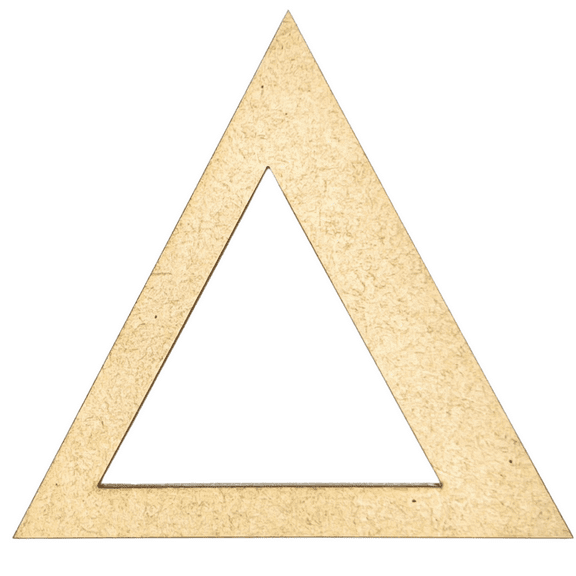 Krafty Supply 8" Tall Greek Wood Letter DELTA | 1/4" Thick | Greek Alphabet | MDF Letters