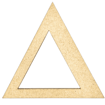 Krafty Supply 8" Tall Greek Wood Letter DELTA | 1/4" Thick | Greek Alphabet | MDF Letters