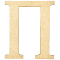 thumbnail image 1 of Krafty Supply 8" Tall Greek Wood Letter PI | 1/8" Thick | Greek Alphabet | MDF Letters, 1 of 4