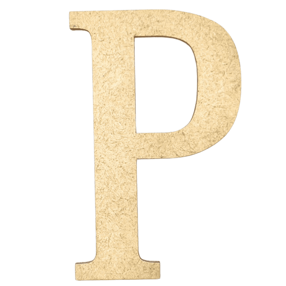 Krafty Supply 8" Tall Greek Wood Letter RHO | 1/4" Thick | Greek Alphabet | MDF Letters
