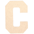 thumbnail image 1 of Krafty Supply - 8" Tall MDF Letter C | 1/8" Thick |Collegiate|Wooden Letter|Craft Alphabet Initials, 1 of 4